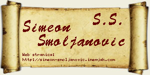 Simeon Smoljanović vizit kartica